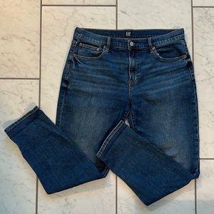 GAP dark wash Girlfriend Jeans size 10/30